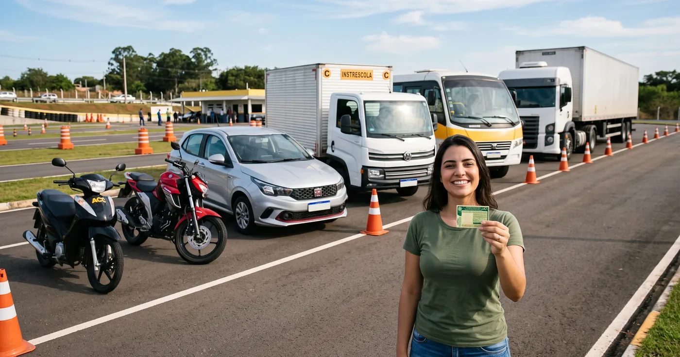 Categorias da CNH: Guia Completo para Escolher, Mudar, Adicionar ou Rebaixar (A, B, C, D, E, ACC)