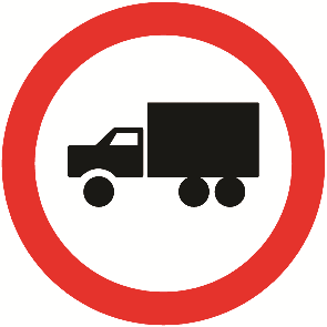 Circulação exclusiva de caminhão