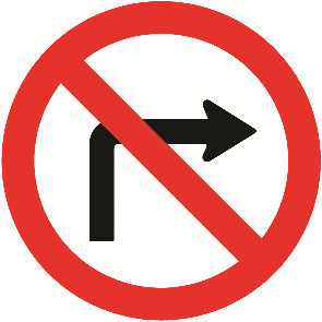 Proibido virar à direita